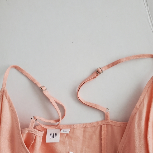 GAP Cami Wrap Ruffle Dress, Dusty Pink, XS - Picture 5 of 7